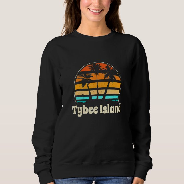 Moletom Ilha Tybee Georgia Beach Ga Beach Bum Savannah B (Frente)