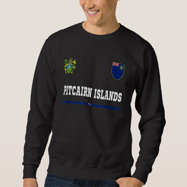 Moletom Ilhas Pitcairo Futebol Flag Souvenir (Frente)