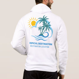 Moletom Ilhas Tropicais de Texto Personalizado
