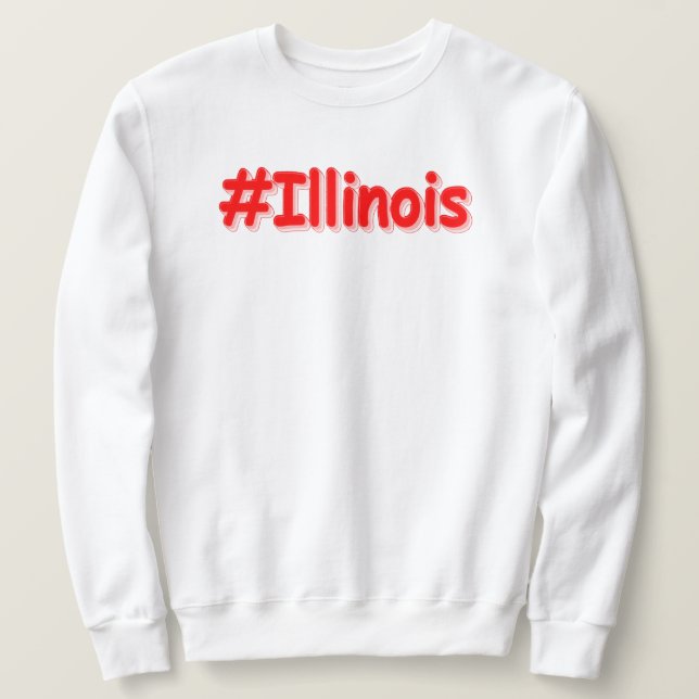 Moletom "#Illinois " Cute Design. Buy Now (Frente do Design)