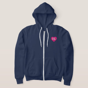 Moletom Illinois Hot Pink Heart - Big Love