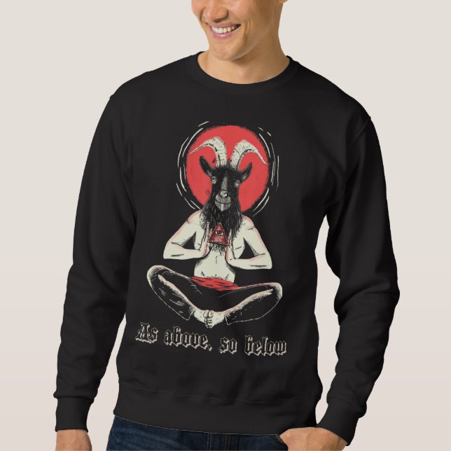 Moletom Illuminati Baphomet Satanic Occult Sagrado Satânic (Frente)