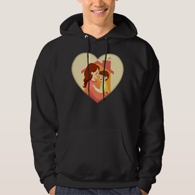 Moletom Illustration of the love between mother and daught (Frente)