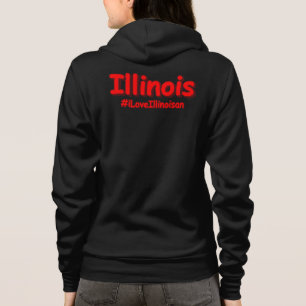 Moletom "#iLoveIllinoisan " Design bonito. Comprar Agora