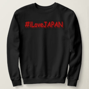 Moletom "#iLoveJAPAN" Design bonito. Comprar Agora
