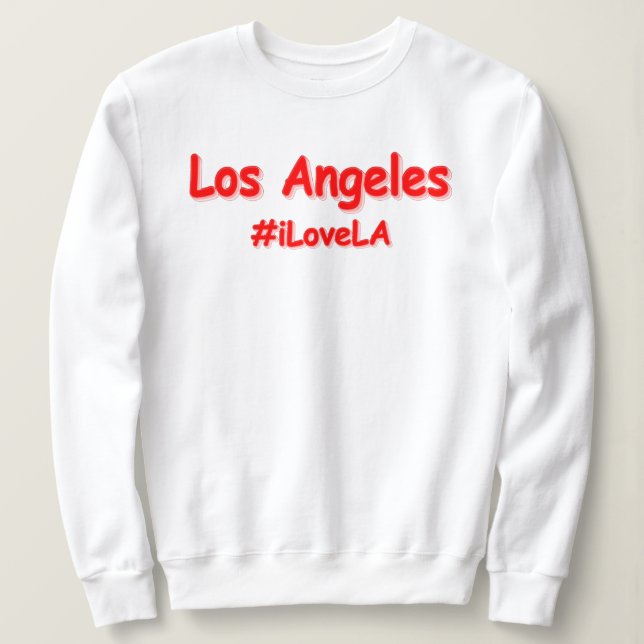 Moletom "#iLoveLA" Design bonito. Comprar Agora (Frente do Design)