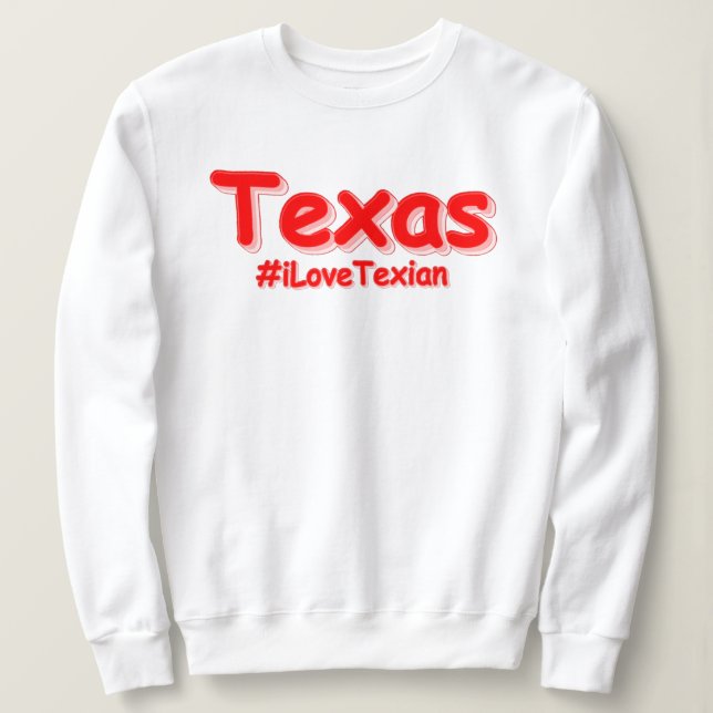 Moletom "#iLoveTexian " Design bonito. Comprar Agora T-Shi (Frente do Design)