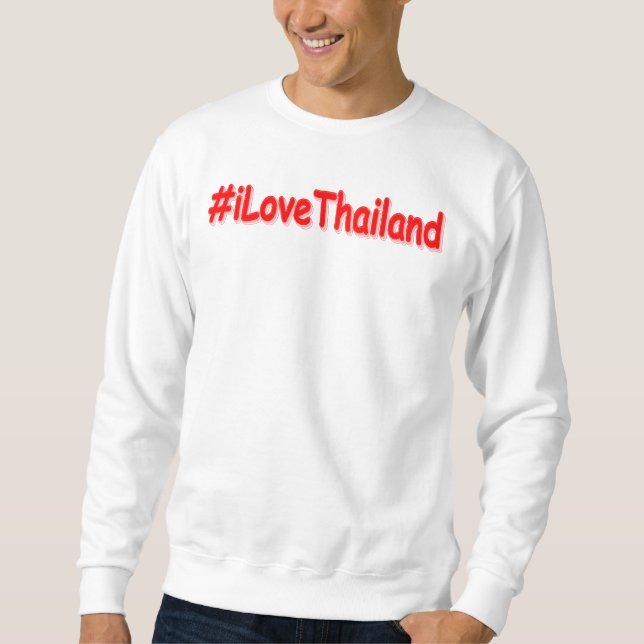 Moletom "#iLoveThailand" Design bonito. Comprar Agora (Frente)