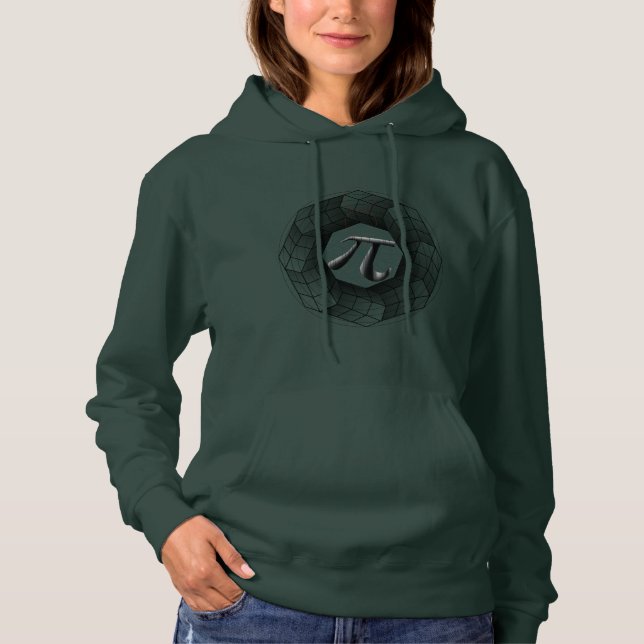 Moletom Ilusões Ópticas Símbolo Geométrico Pi Hoodie (Frente)