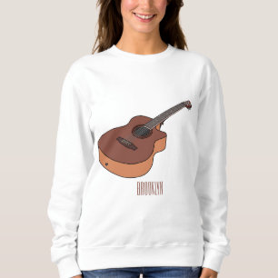 Moletom Ilustração acústica de desenho animado
