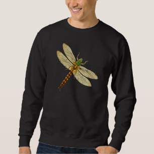 Moletom Ilustração Antrópica de Dragonfly Wings Cute Drago