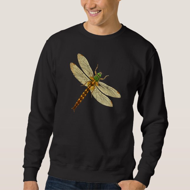 Moletom Ilustração Antrópica de Dragonfly Wings Cute Drago (Frente)