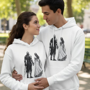 Moletom Ilustração Atemporal de Romance Medieval