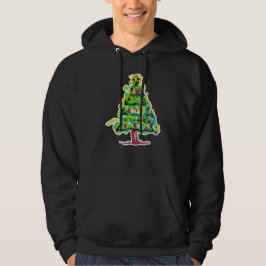 Moletom Ilustração Colorida de Árvore de Natal