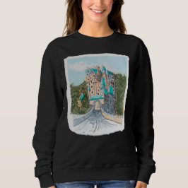 Moletom Ilustração Colorida de Castelo