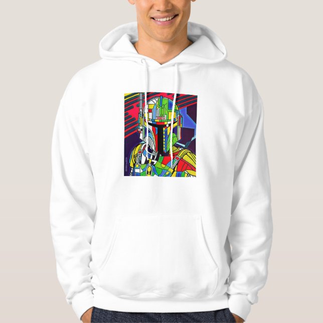 Moletom Ilustração Colorida de Robô Vetor T-Shirt (Frente)