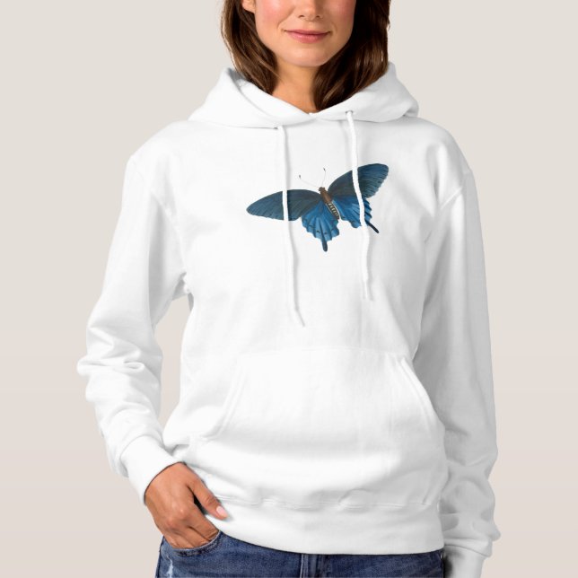 Moletom Ilustração da Borboleta Azul (Frente)