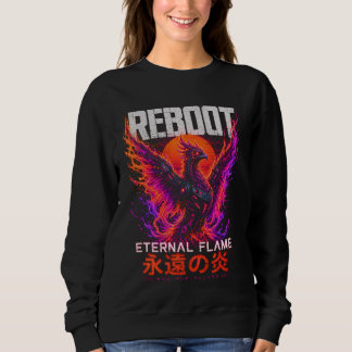 Moletom Ilustração da Chama Eterna – Fênix de Fogo Neon