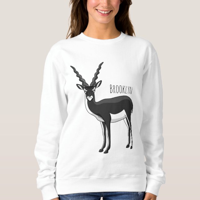 Moletom Ilustração de antílope Blackbuck (Frente)