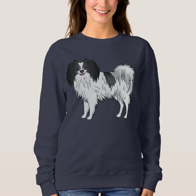 Moletom Ilustração de cachorro de desenho animado Phalène  (Frente)