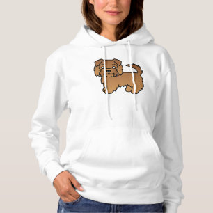Moletom Ilustração de Cartoon Red Norfolk Terrier Dog