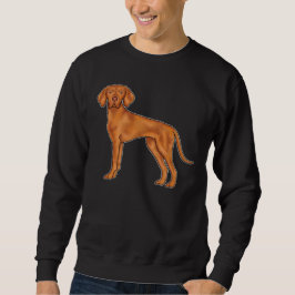 Moletom Ilustração de Cartoon Vizsla Pointer