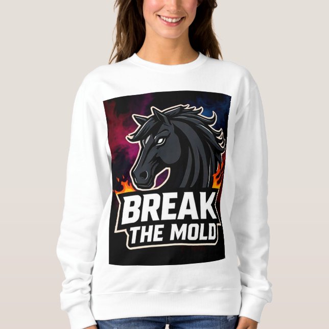 Moletom Ilustração de Cavalo com Texto Motivacional (Frente)