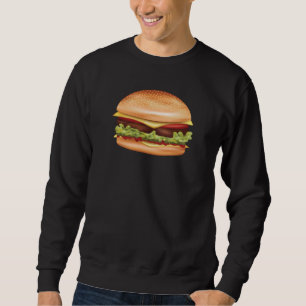 Moletom Ilustração de Comida Rápida de Hambúrguer