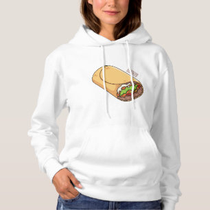 Moletom Ilustração de desenho animado burrito
