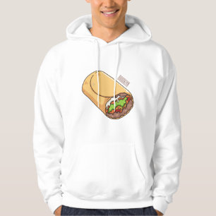 Moletom Ilustração de desenho animado burrito