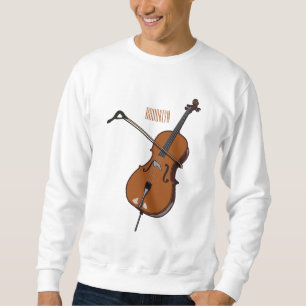 Moletom Ilustração de desenho animado Cello