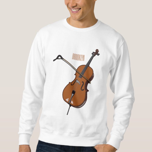 Moletom Ilustração de desenho animado Cello (Frente)