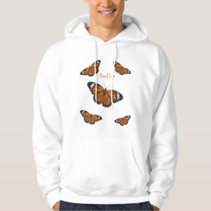 Moletom ilustração de desenho animado da borboleta monarca