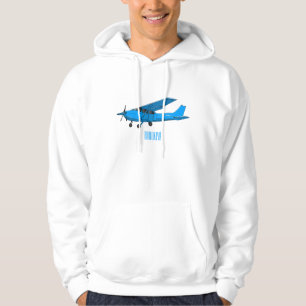 Moletom Ilustração de desenho animado de aeronave de asa f