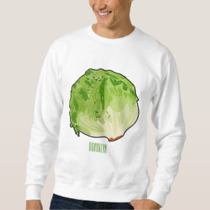 Moletom Ilustração de desenho animado de alface