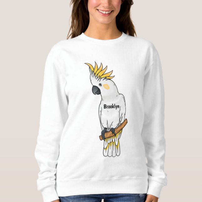 Moletom Ilustração de desenho animado de ave-coquetel com  (Frente)