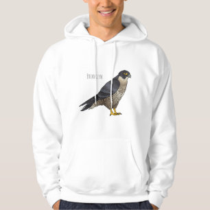 Moletom ilustração de desenho animado de ave falcão peregr