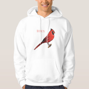 Moletom ilustração de desenho animado de aves cardeal nort