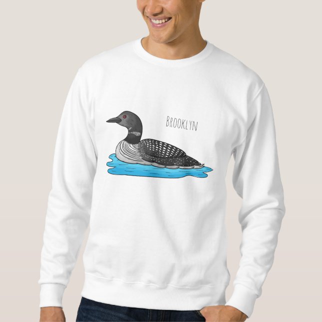 Moletom Ilustração de desenho animado de aves soltas (Frente)