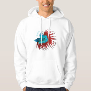 Moletom Ilustração de desenho animado de betta-rabo-cruzad