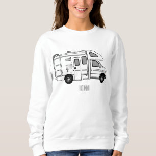 Moletom Ilustração de desenho animado de Campervan