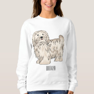 Moletom Ilustração de desenho animado de cão Havanês