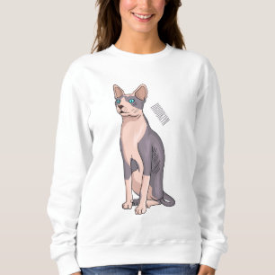 Moletom Ilustração de desenho animado de gato esphynx