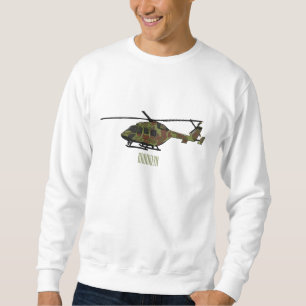 Moletom Ilustração de desenho animado de helicóptero do ex
