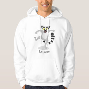 Moletom Ilustração de desenho animado de lêmur de cauda de