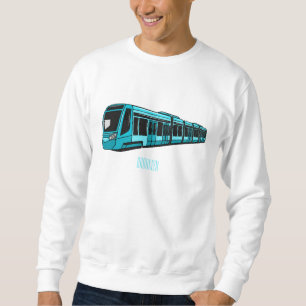 Moletom Ilustração de desenho animado de locomotiva elétri