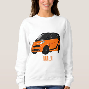 Moletom Ilustração de desenho animado de microcarro
