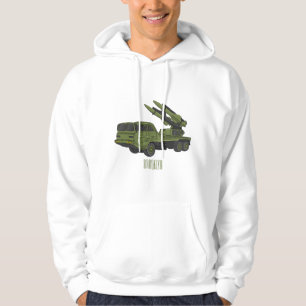 Moletom Ilustração de desenho animado de mísseis militares