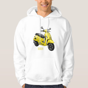 Moletom Ilustração de desenho animado de motocicleta
