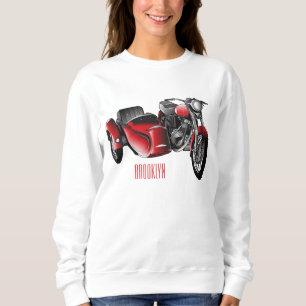 Moletom Ilustração de desenho animado de motociclo Sidecar
